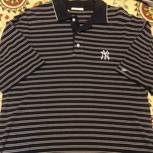 NY Yankees Cutter and buck stripped polo